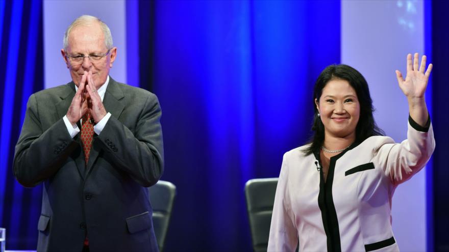 Los candidatos a la Presidencia de Perú, Pedro Pablo Kuczynski, de Peruanos por el Kambio (PPK), y Keiko Fujimori, de Fuerza Popular.