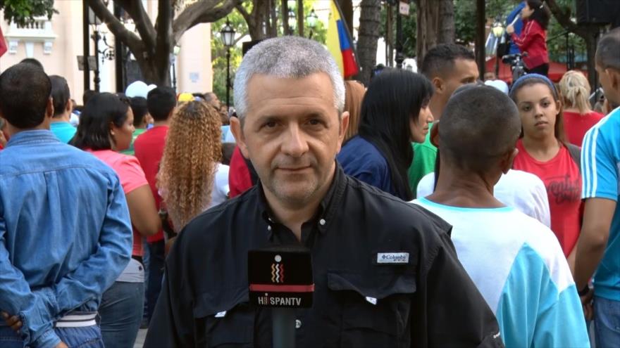 Actos de protesta contra injerencia extranjera en Venezuela