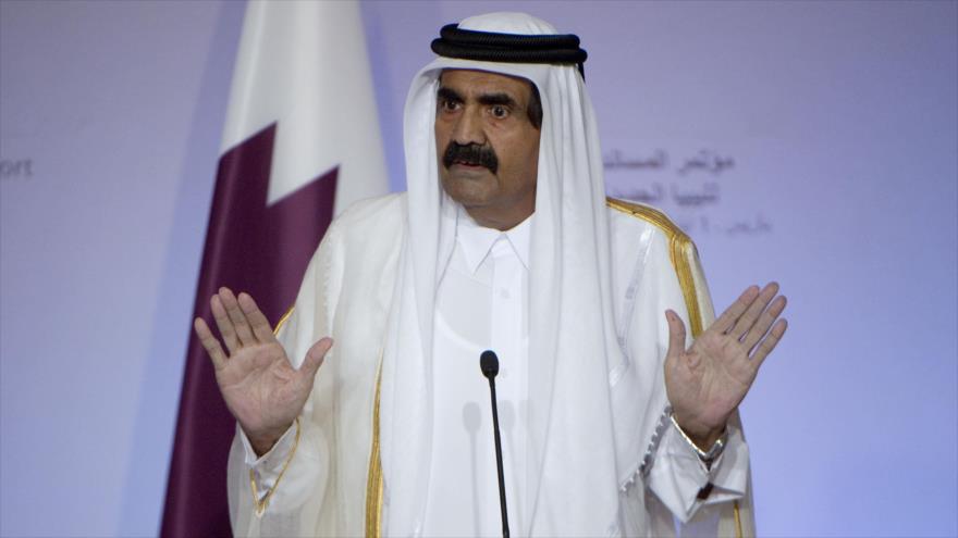 El exemir catarí el sheij Hamad bin Jalifa Al Thani.