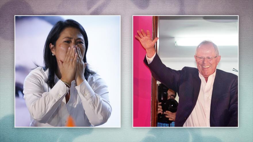 Los candidatos a la Presidencia de Perú, Pedro Pablo Kuczynski (dcha.) y Keiko Fujimori. 