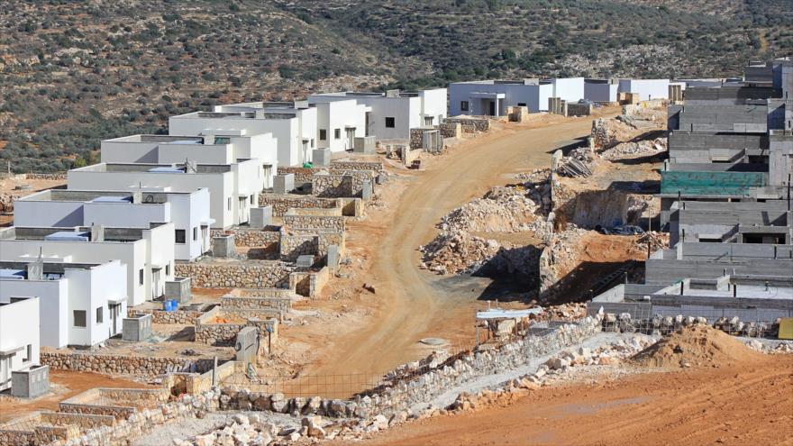 Viviendas ilegales israelíes en la ocupada Cisjordania.