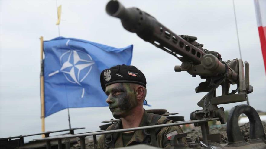 Un soldado de la Armada de Polonia en una de las maniobras de la Organización del Tratado del Atlántico Norte (OTAN).