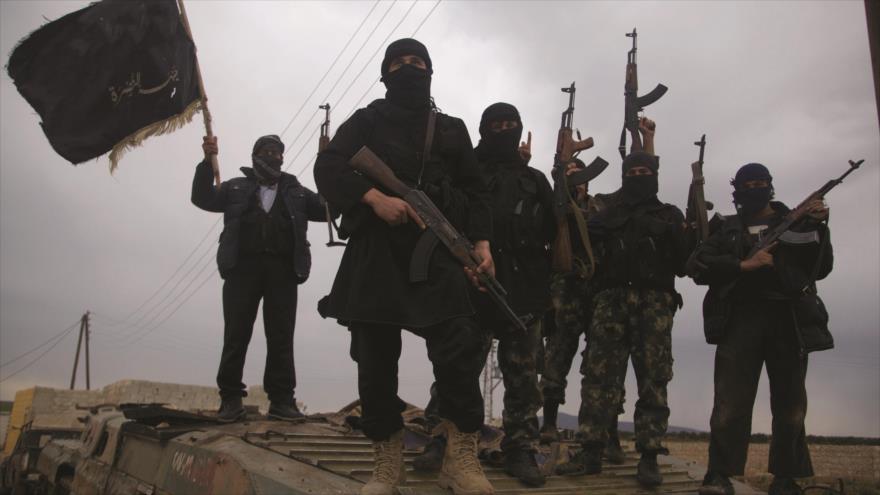 Miembros del grupo terrorista Frente Al-Nusra en Siria.