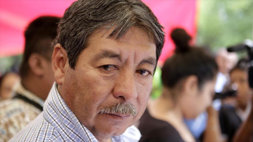 El líder de la disidente Coordinadora Nacional de Trabajadores de la Educación (CNTE), Rubén Núñez.