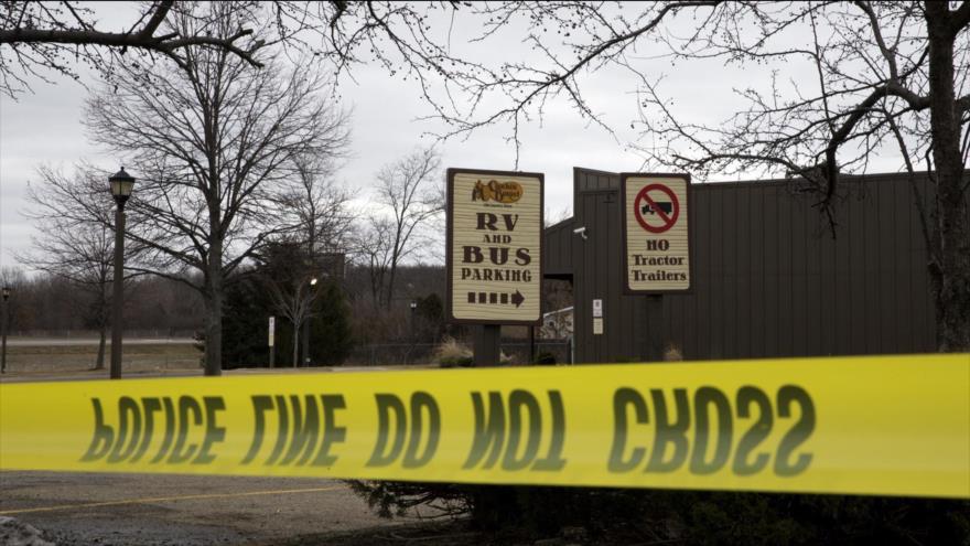 Una vista general del escenario de un tiroteo en el estado estadounidense de Michigan, 21 de febrero de 2016.