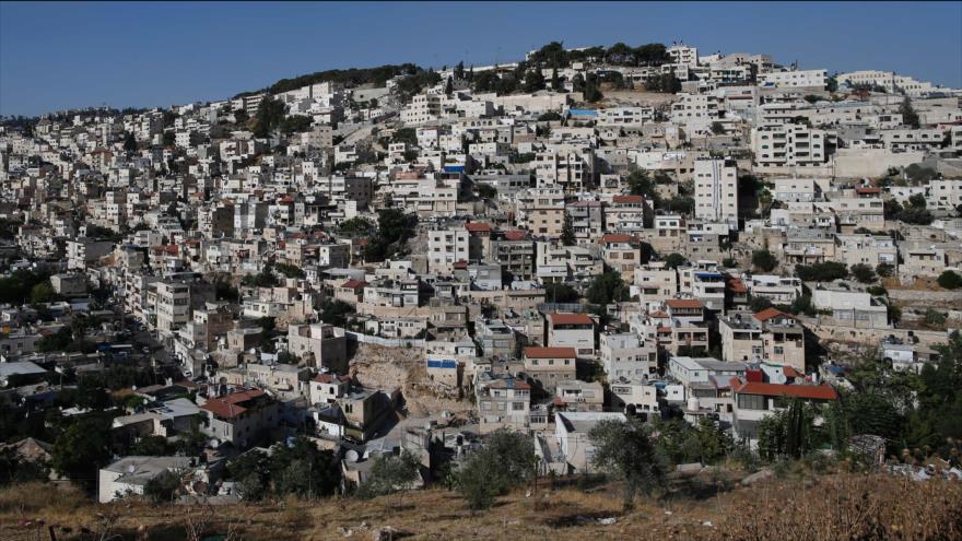 Una vista general del barrio de Silwan, en el este de la ciudad de Al-Quds (Jerusalén), 15 de junio de 2016.