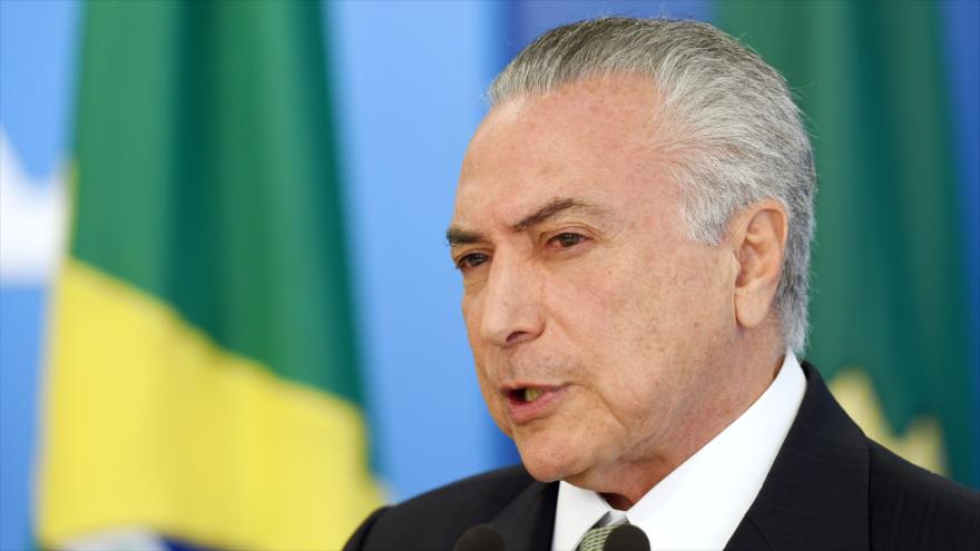 El presidente interino de Brasil, Michel Temer.