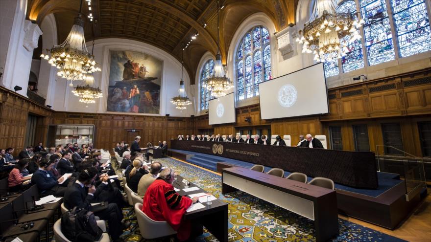 Auditorio de la Corte Internacional de Justicia (CIJ).