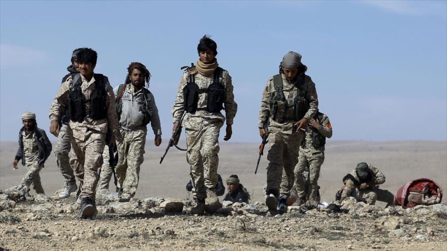 Las llamadas Fuerzas Democráticas de Siria (FDS) en las cercanías de la ciudad norteña de Manbiy.