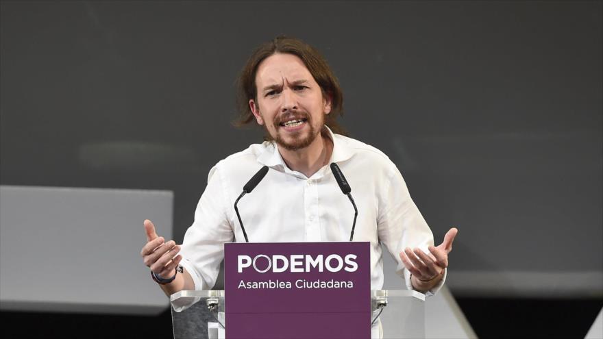 El secretario general del partido político español Podemos, Pablo Iglesias.