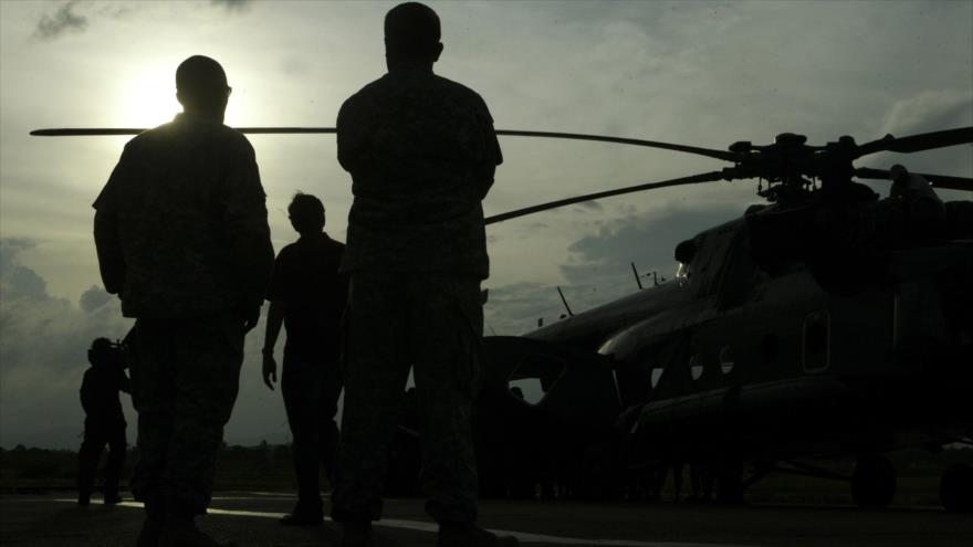 Fuerzas estadounidenses en la basa militar del país en Colombia. 