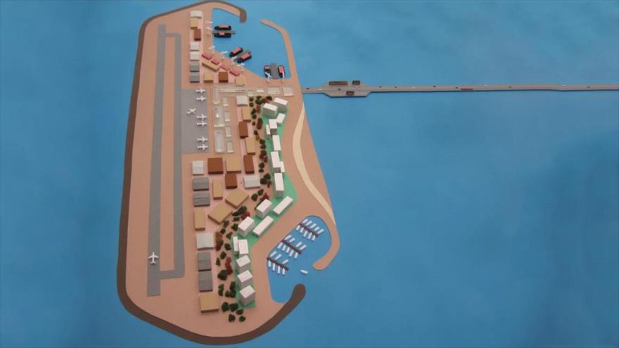 Isla artificial, de ocho kilómetros que el régimen de Israel busca crear frente a la costa de Gaza