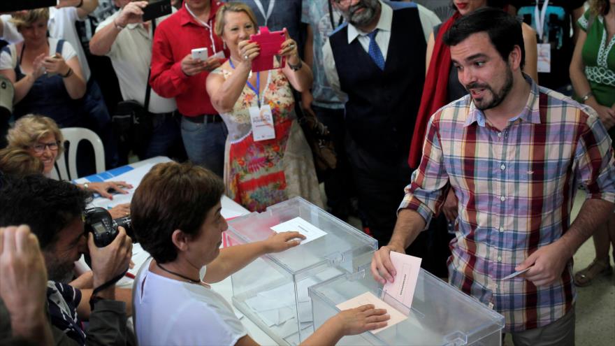 El líder de Izquierda Unida, Alberto Garzón, (Reuters)
