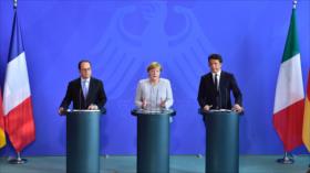 Alemania, Francia e Italia piden un ‘nuevo impulso’ a la UE tras el brexit