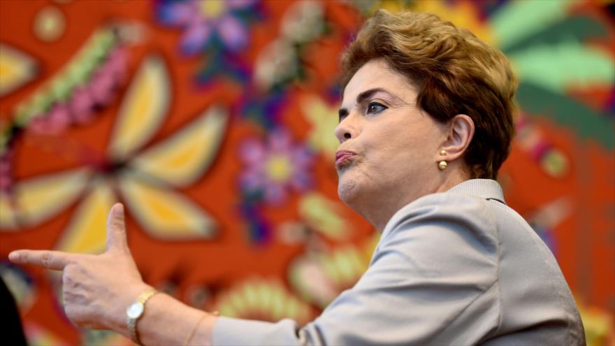 Dilma Rousseff, presidenta suspendida de Brasil.