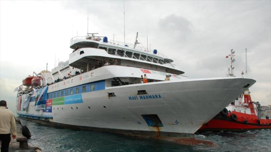 El buque turco Mavi Marmara fue atacado por el régimen de Israel en 2010.