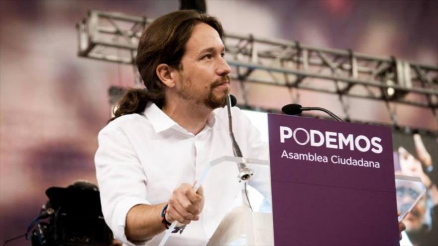 El líder de Podemos, Pablo Iglesias