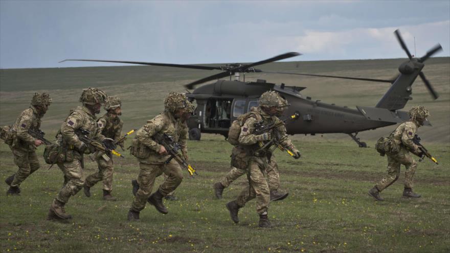 Un grupo de soldados británicos.