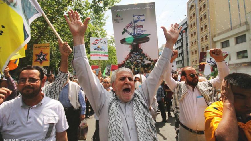 Las manifestaciones del Día Mundial de Al-Quds en Teherán, capital de Irán, 1 de julio de 2016.