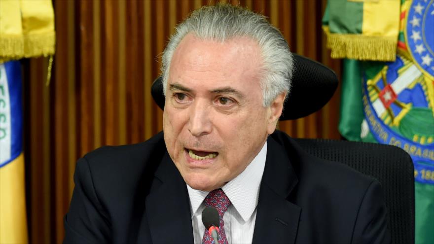El presidente interino de Brasil, Michel Temer.
