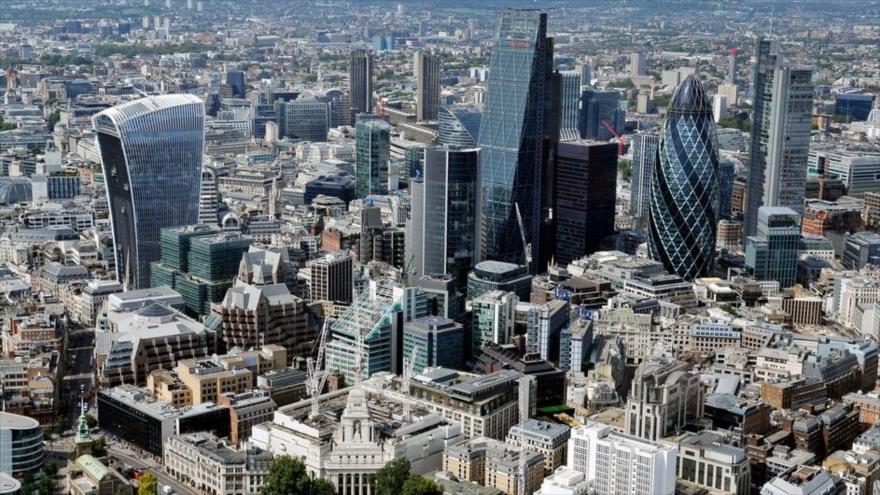 Centro financiero de Londres, la capital del Reino Unido.
