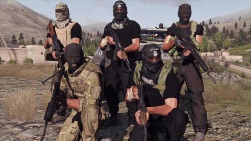 El videojuego popular ARMA III con personajes modificados por el grupo terrorista EIIL (Daesh, en árabe).