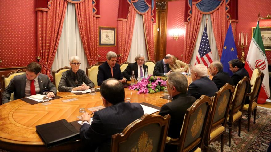 Reunión celebrada en Ginebra (Suiza) entre la delegaciones de Irán y EE.UU.