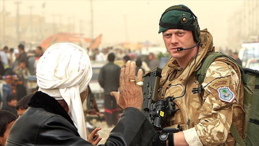 Un soldado británico en Irak.