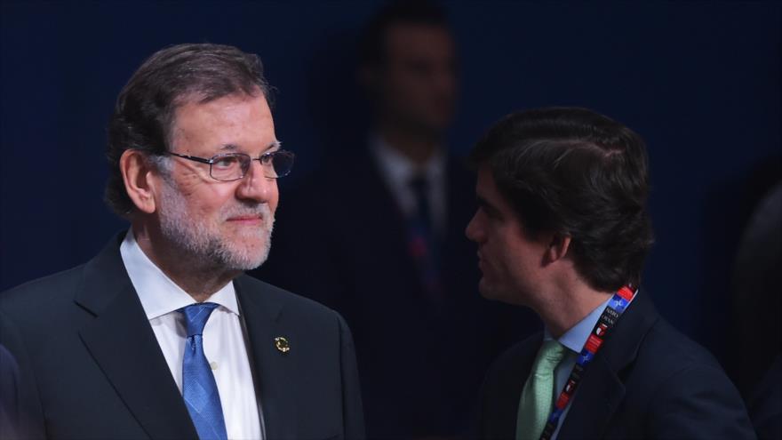 El presidente en funciones del Gobierno español, Mariano Rajoy, en la 28ª cumbre de la Organización del Tratado del Atlántico Norte (OTAN) en Varsovia, capital polaca, 9 de julio de 2016.