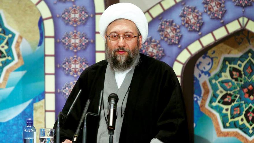 El ayatolá Sadeq Amoli Lariyani, presidente del Poder Judicial de Irán.