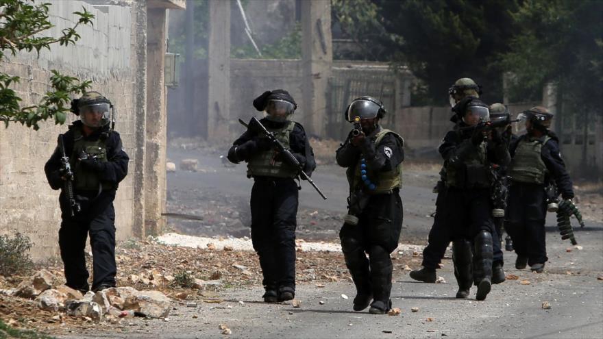Fuerzas israelíes durante una redada en Cisjordania.