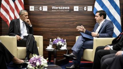 Tsipras irrita a Obama al pedirle acabar enfrentamiento con Rusia