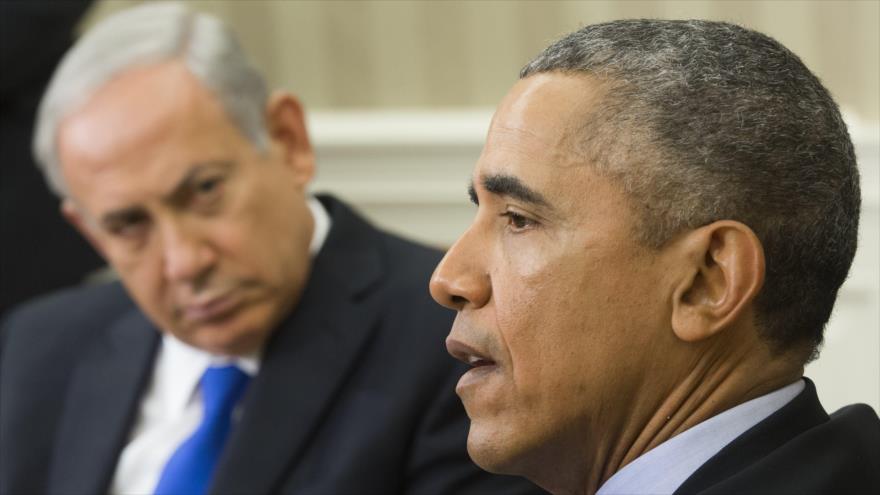 El presidente de EE.UU., Barack Obama, (derecha) y el premier israelí, Benyamin Netanyahu.