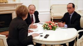 Putin insta a Alemania y Francia a evitar una escalada en Ucrania