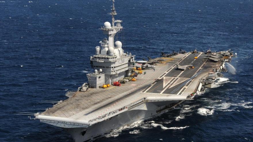 El portaaviones francés Charles de Gaulle.