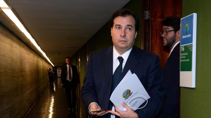 El nuevo presidente de la Cámara de Diputados de Brasil, Rodrigo Maia.