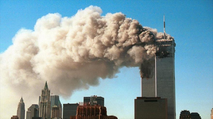 Las Torres Gemelas del World Trade Center en la ciudad estadounidense de Nueva York en el momento de los ataques del 11 de septiembre de 2001.