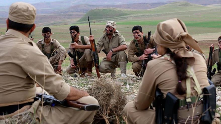 Combatientes kurdos iraquíes.