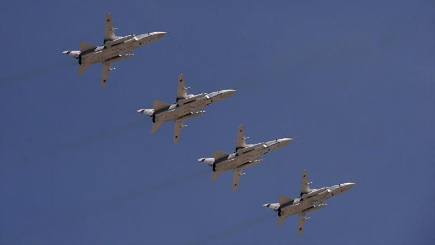 Bombardeos rusos Su-24.