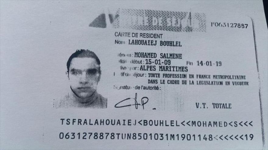 El atacante de Niza, Mohamed Lahouaiej Bouhlel.
