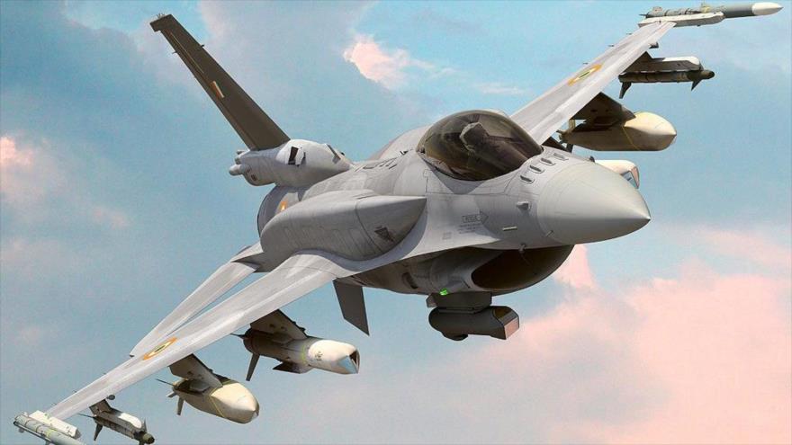 Un caza F-16 de la Fuerza Aérea de Turquía.