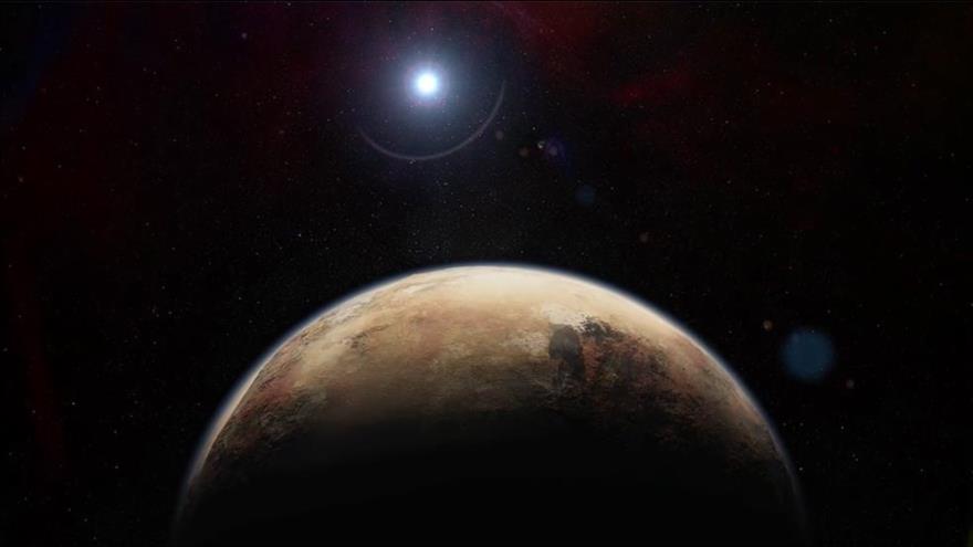 Imagen artística del planeta Plutón