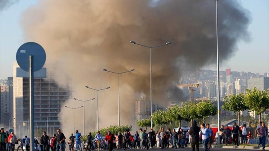 VIDEO: Caen bombas cerca del Palacio Presidencial de Erdogan