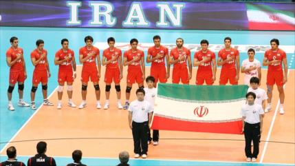 Voleibol masculino iraní sigue líder de Asia y 10º del mundo