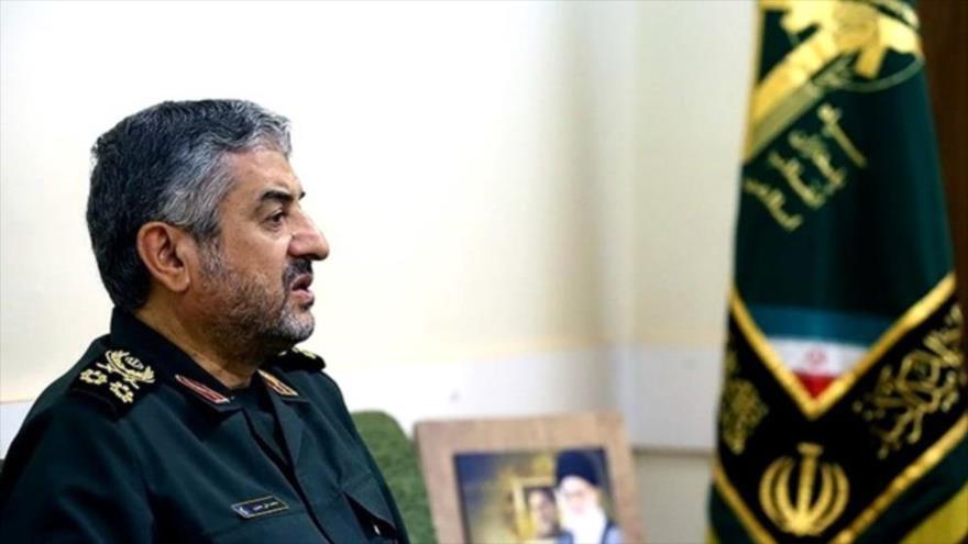 El comandante en jefe del Cuerpo de Guardianes de la Revolución Islámica de Irán (CGRI), el general de división Mohamad Ali Yafari.