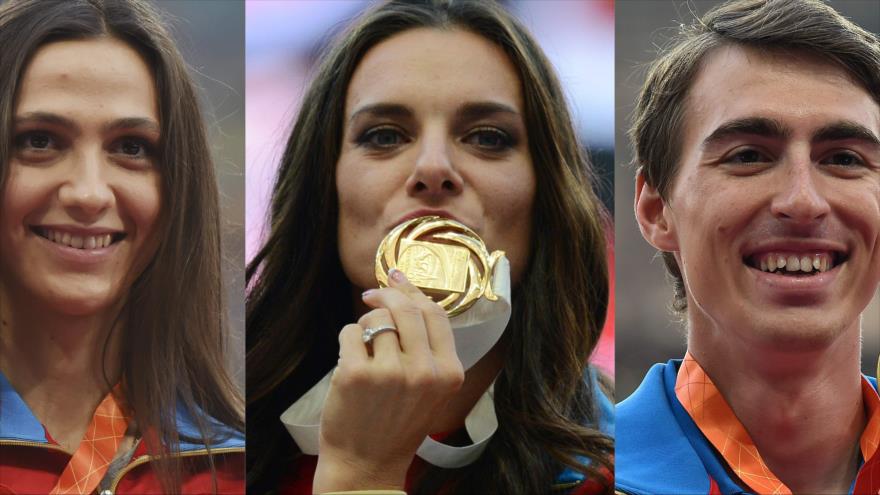Algunos de los mejores atletas rusos que pierden los próximos Juegos Olímpicos de Río 2016, tras la decisión de suspensión al equipo ruso anunciada por la Federación Internacional de Atletismo (IAAF).