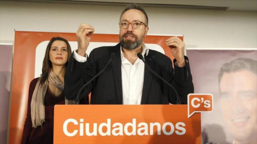 Juan Carlos Girauta, portavoz de Ciudadanos en el Congreso de los Diputados.