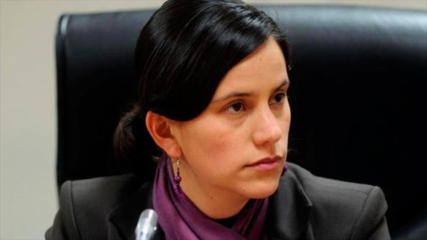La dirigente del Partido Nacionalista de Perú y líder del Frente Amplio de ese país, Verónika Mendoza.