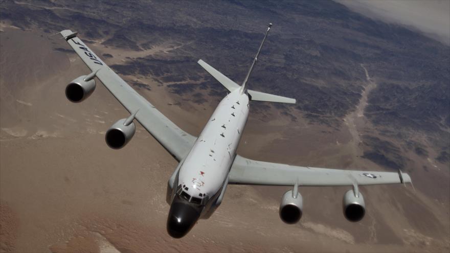 Un avión de la Fuerza Aérea de EE.UU. modelo RC-135V.
