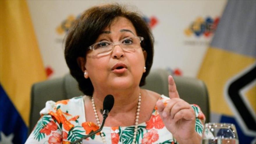 La presidenta del Consejo Nacional Electoral (CNE) de Venezuela, Tibisay Lucena.